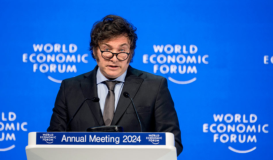 destacada El discurso en Davos y los muchos consumos de Javier Milei AFP