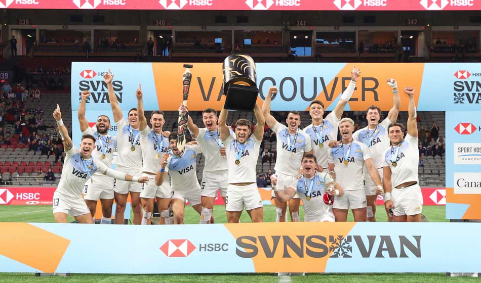 Los Pumas 7s derrotaron a Nueva Zelanda y son campeones del Seven de Vancouver 1