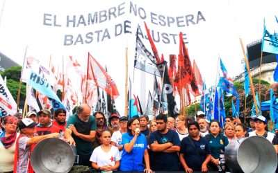Organizaciones sociales alzaron su voz contra el ajuste y en repudio a Javier Milei