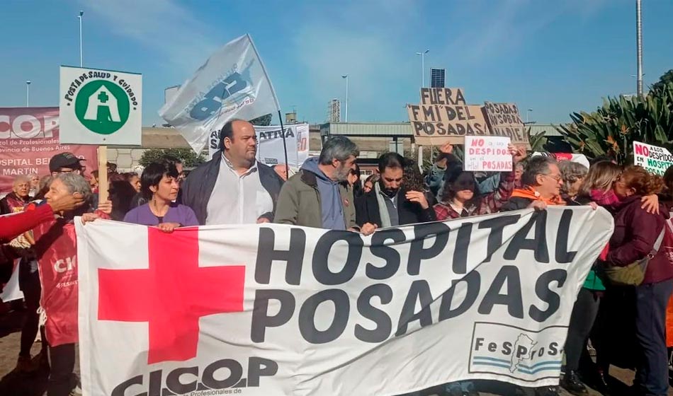 Ni un paso atrás: el Hospital Posadas continúa en lucha contra el Gobierno 1 posadas