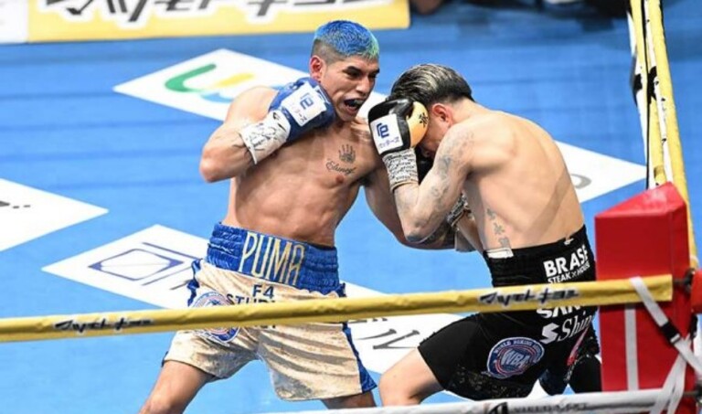 El Puma Martínez logró un triunfo legendario en Japón y es campeón mundial unificado supermosca