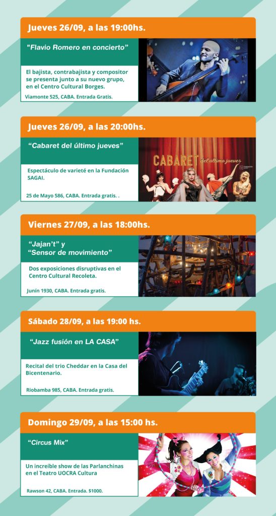 Agenda Cultural de la Ciudad de Buenos Aires 2 Grilla 26 09