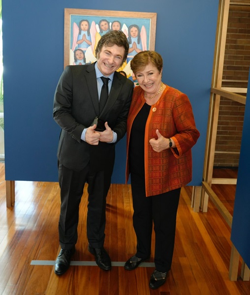 Milei Kristalina en el G20
