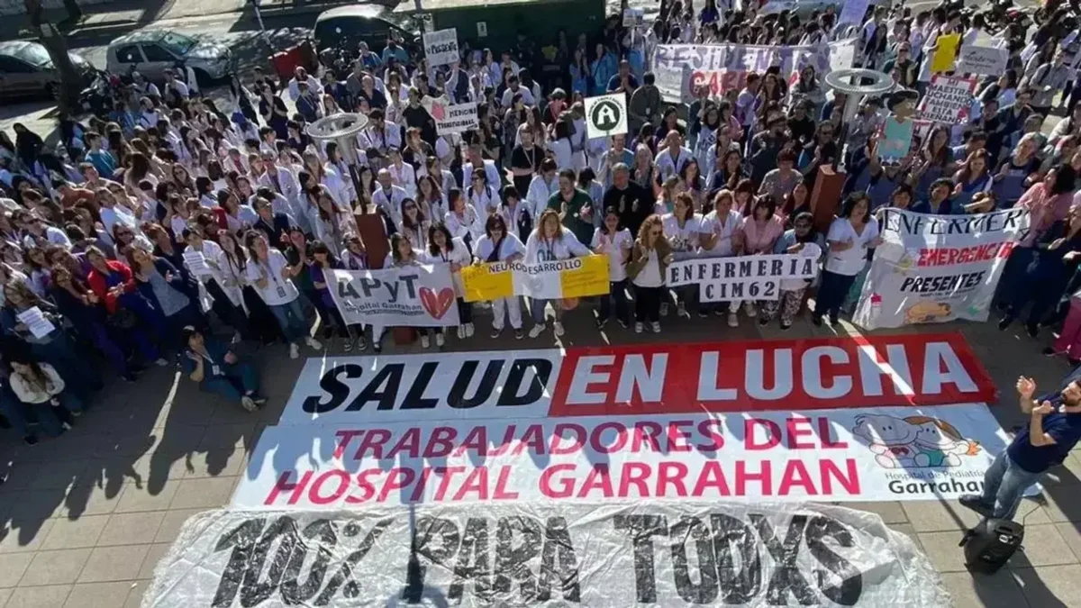 Atiende más de 600 mil niños por año y está en riesgo: el Garrahan exige una ley para sobrevivir 1 garrahan crisis 2