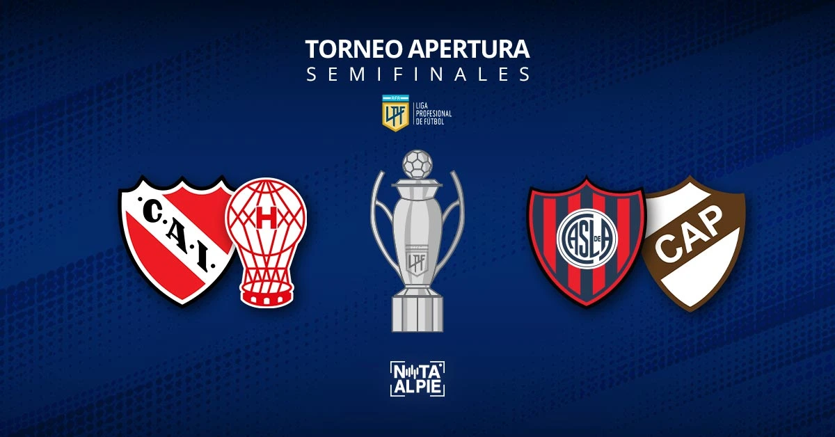 El fútbol argentino ya tiene a los semifinalistas del Torneo Apertura 1 fútbol