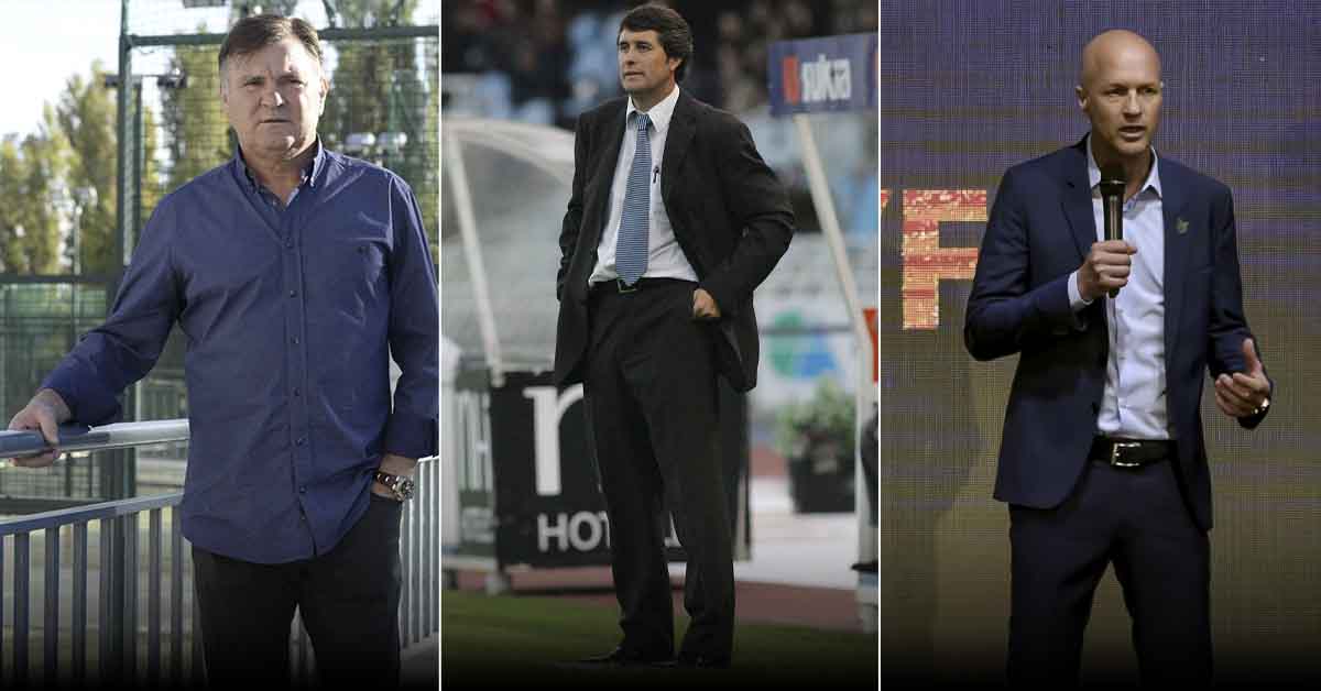 Collage DTs Jose Antonio Camacho Juan Ramon Lopez Caro Jordi Cruyff 1