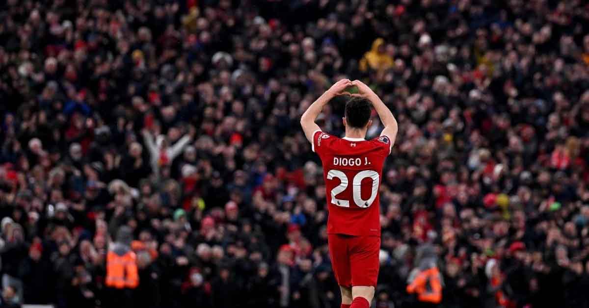 Liverpool honra a Diogo Jota tras su trágica muerte y retira su dorsal 1 jota