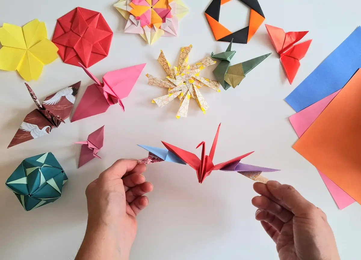 Origami grulla taller
