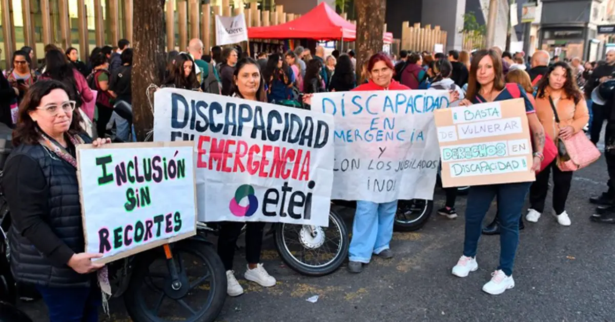 Protesta discapacidad