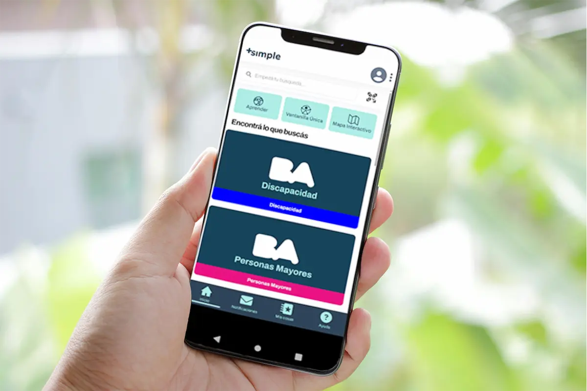 La app +Simple suma un espacio para personas con discapacidad 1 +simple