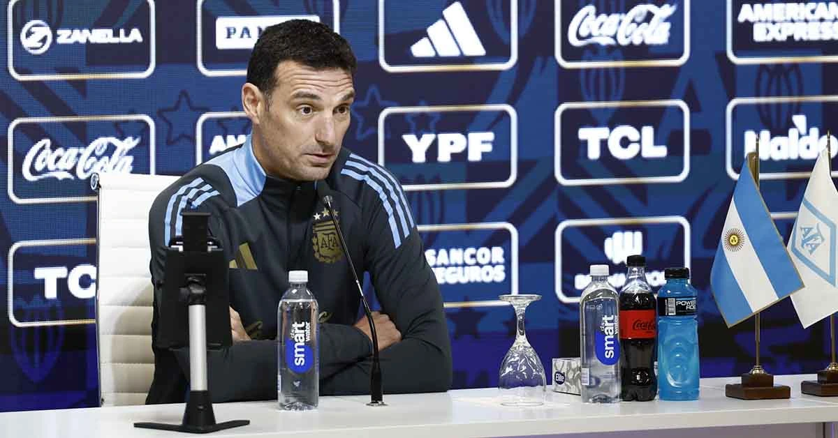 La Selección Argentina concluye las Eliminatorias Sudamericanas en Guayaquil 3 Conferencia de Scaloni previa al partido de Eliminatorias con Ecuador Credito X @Argentina
