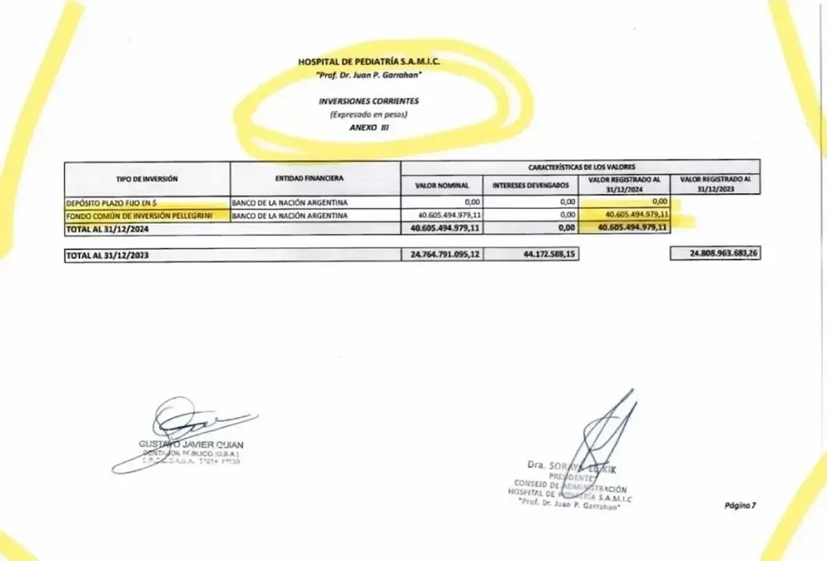 Profesionales del Garrahan denuncian que $40.000 millones destinados a salud fueron a la “timba” de Caputo 2 denuncia