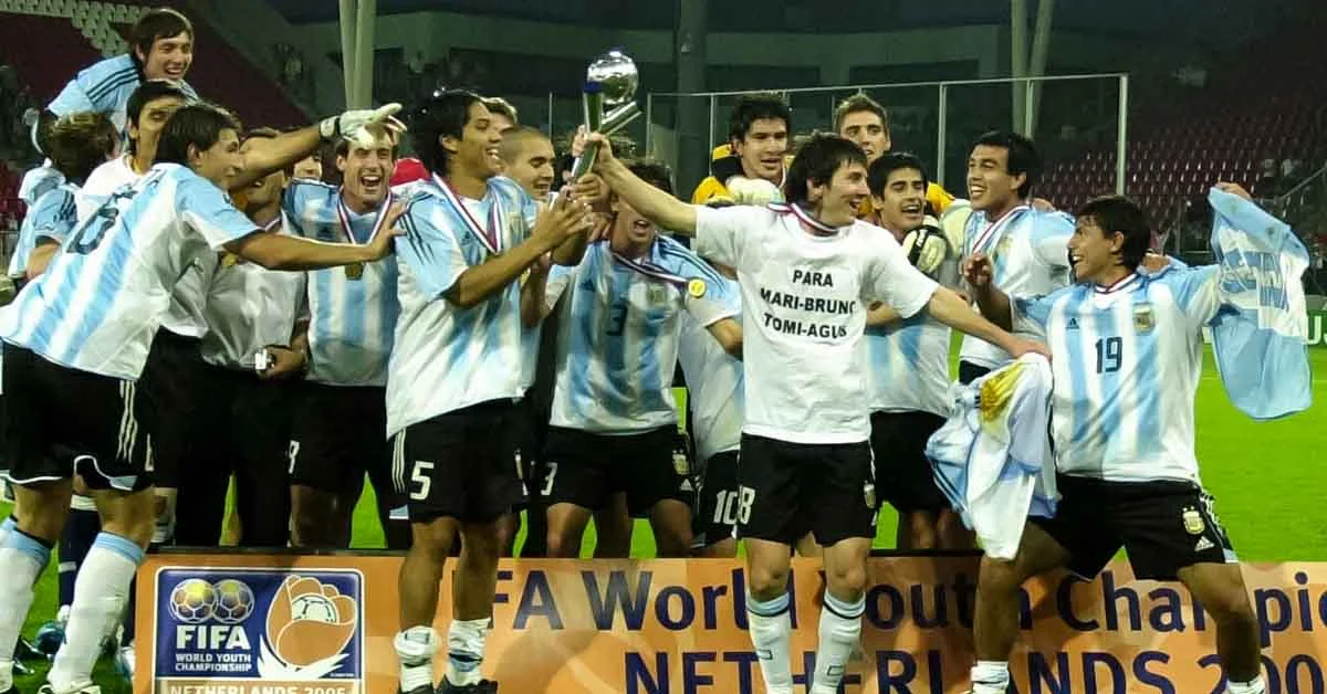 Argentina Campeon Mundial Sub 20 ano 2005 Credito AFA