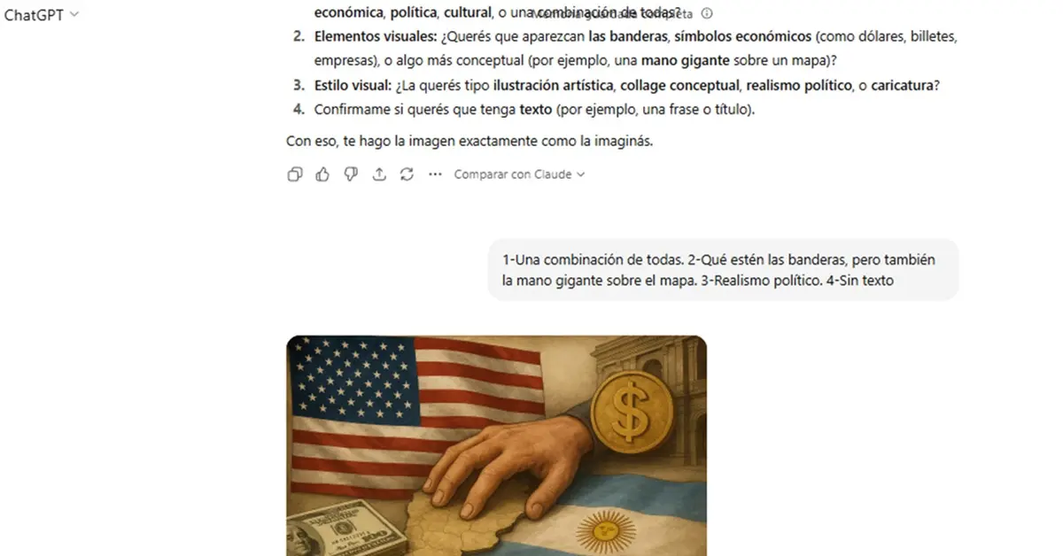 Captura de pantalla ChatGPT
