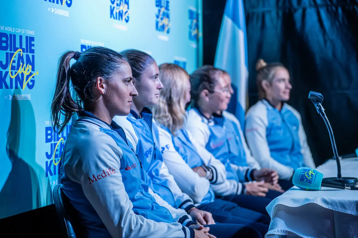 Tenis: Argentina estuvo a sólo un triunfo de ascender en la BJK Cup 3 BJK Cup conferencia Foto 3 Prensa AAT