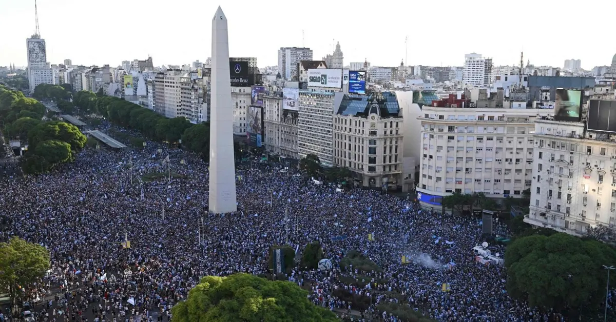 El último Obelisco multitudinario: a 3 años del Mundial de Qatar 1 Qatar