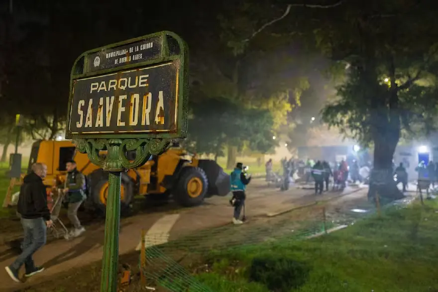 La épica del desalojo: Jorge Macri festeja en redes lo que la Ciudad padece 3 parque saavedra jubilados