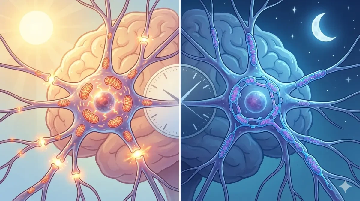 Hallazgo del CONICET: observan por primera vez cómo cambian las “fábricas de energía” del reloj biológico durante el día 1 Reloj
