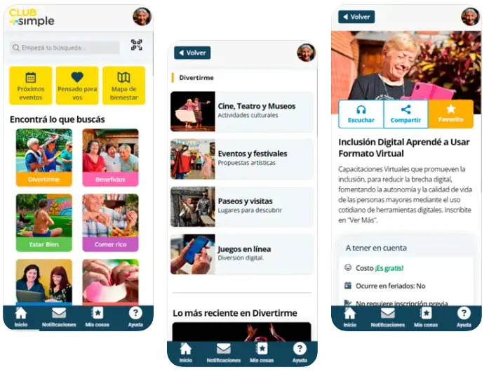 La Ciudad de Buenos Aires actualizó +Simple, la app que impulsa la inclusión digital 2 simple