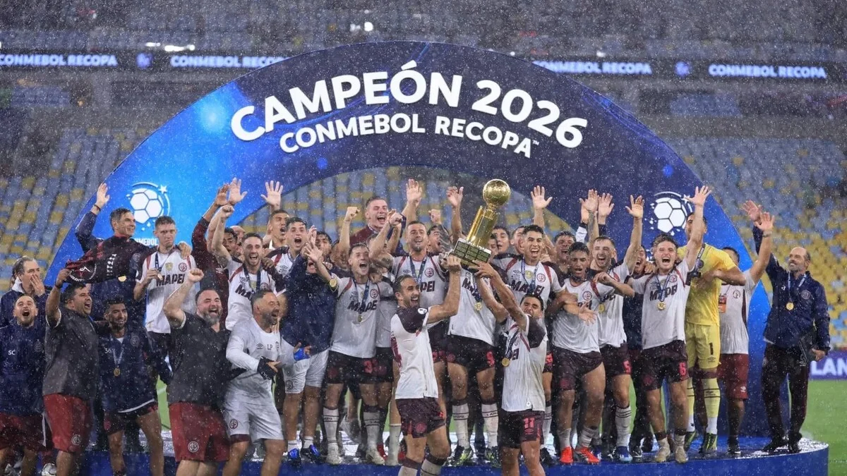 Lanús logró la heroica en Brasil y se consagró campeón de la Recopa Sudamericana 1 Destacada. Creditos. TyC Sports 6
