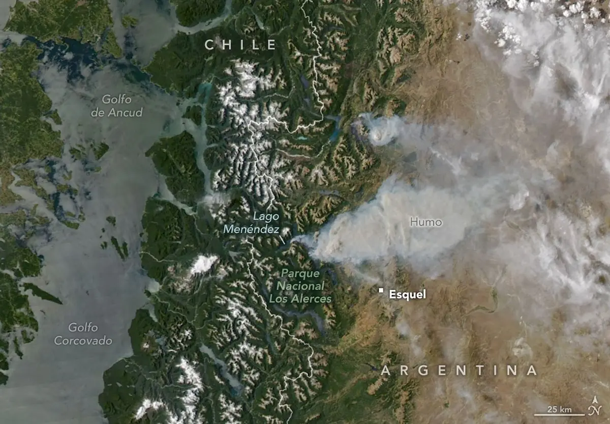 El cambio climático influyó en los incendios en la Patagonia 2 incendios