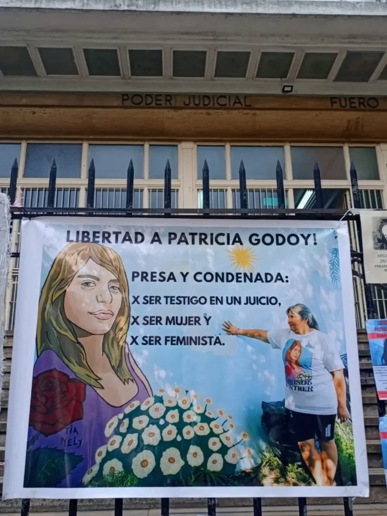 Patricia Godoy: la madre que denunció un femicidio y terminó presa 3 Estamos en la Fiscalia en 7 e 56 y 57 para acompanar la audiencia por el pedido de libertad de 1
