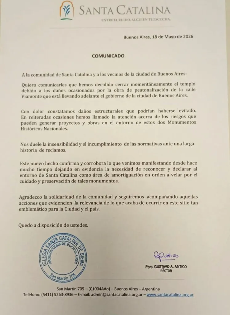 Una joya colonial en peligro: el Monasterio de Santa Catalina acumula amenazas y el arzobispo pide protección 2 Santa Catalina