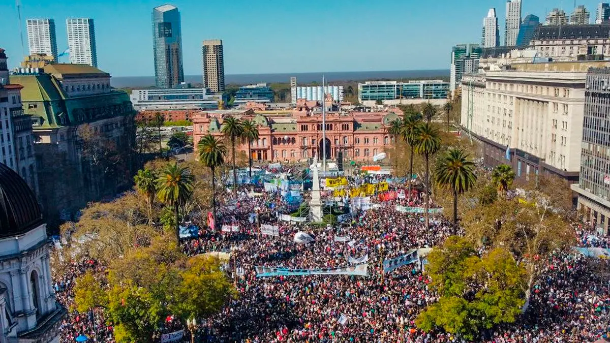 Masiva marcha universitaria contra el gobierno de Javier Milei 1 marcha federal universitaria