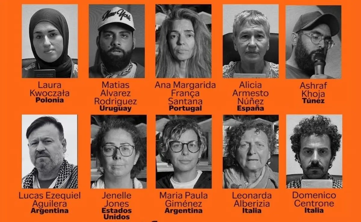 Detenidos, incomunicados y en huelga de hambre: crece la preocupación por los voluntarios que iban a Gaza 1 detenidos