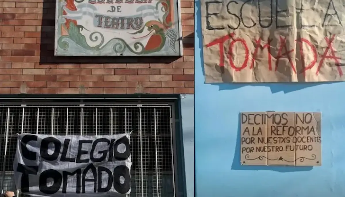 Crece el rechazo a Aprende BA: una escuela artística empezó una toma tras un abrazo simbólico 1 escuela