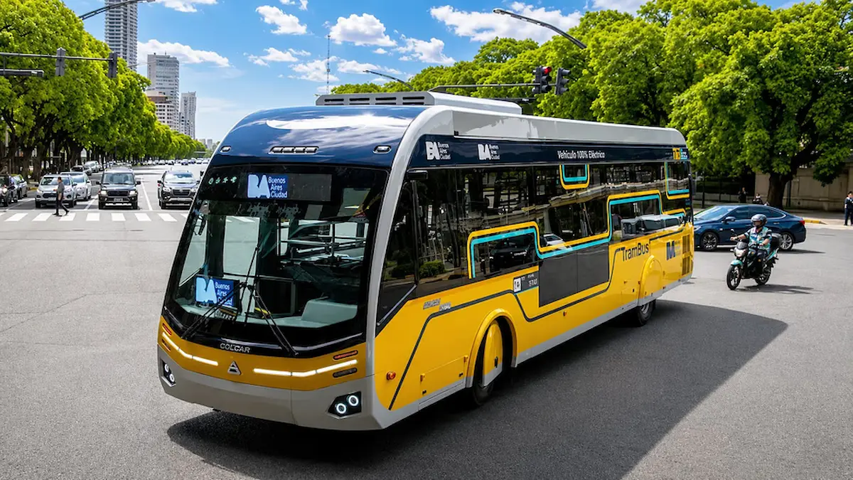 El Trambús ya circula por la Ciudad: cómo es el nuevo transporte eléctrico que une Aeroparque con Pompeya 1 trambus