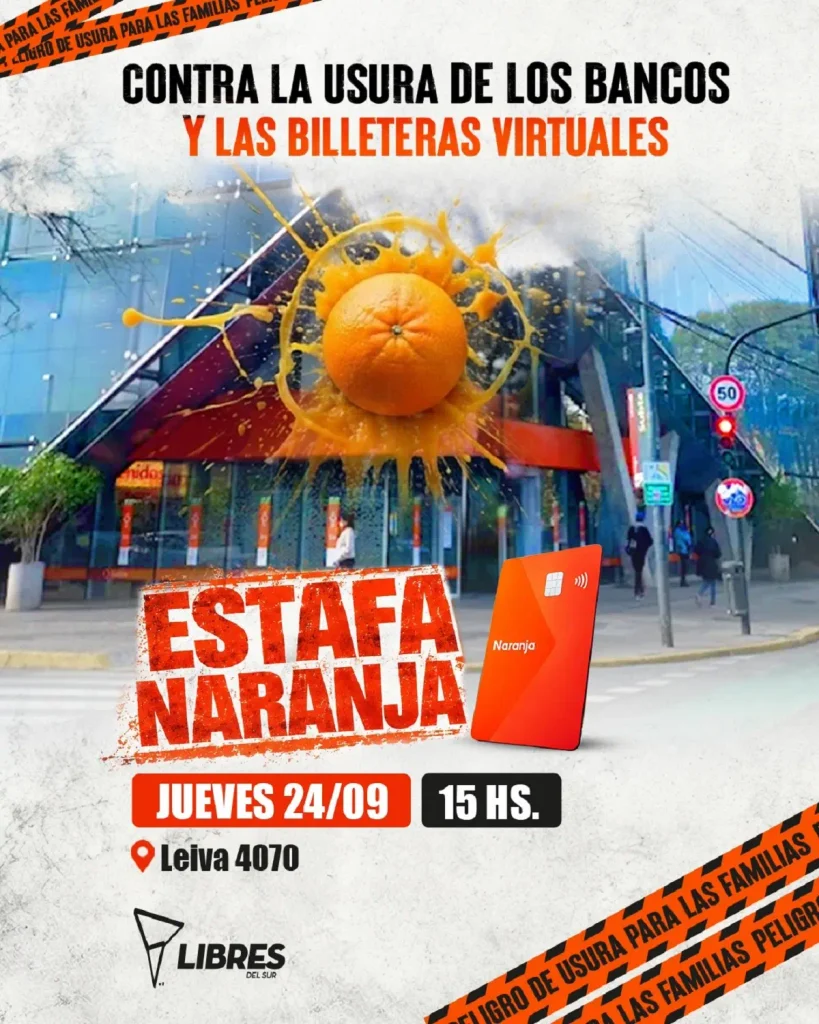 libres del sur naranja X