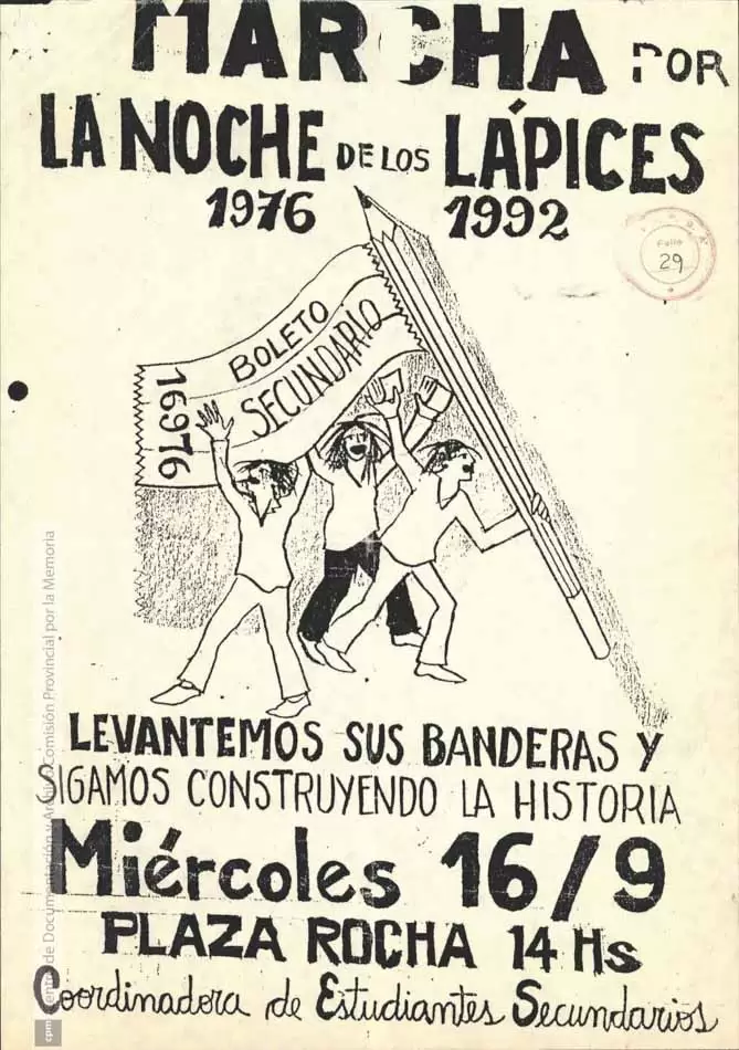 A 46 años de "La Noche de los Lápices" 2 CPM 02 belen mogno