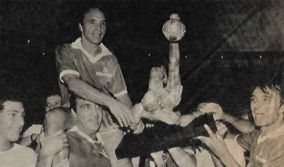 El día que Argentina le ganó a Brasil la Copa Pelé 2 2. Arg festejando. Credito Zonda