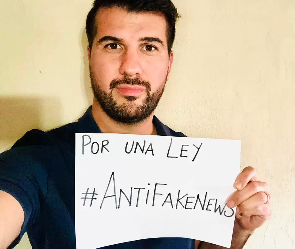 Una ley contra las fake news en Argentina, el proyecto del comunicador Mauro Brissio 2 3. Credito Twitter