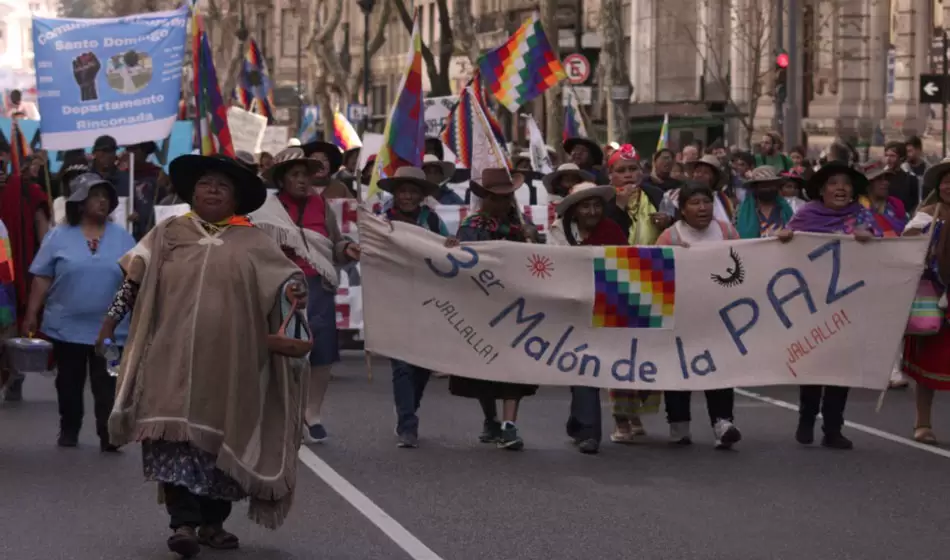 El Tercer Malón de la Paz atravesó el país para llevar su lucha a Buenos Aires 2 Tercer Malón de la Paz en Buenos Aires
