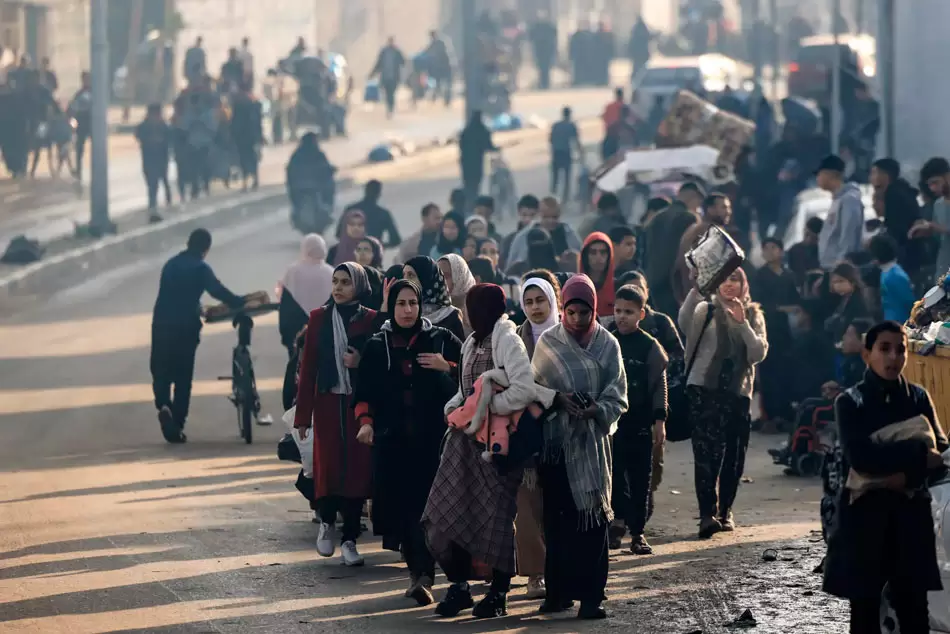 Israel refuerza sus ataques en la región sur de la Franja de Gaza 3 Gaza desplazados