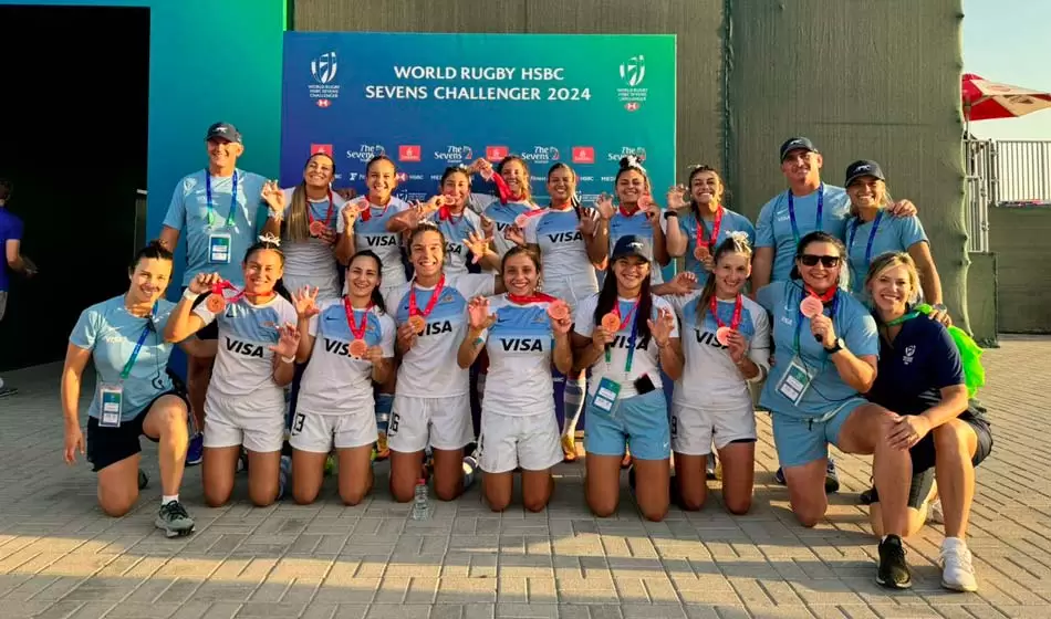 Las Yaguaretés lograron la medalla de bronce en el Sevens Challenger Series 1 Yaguaretés