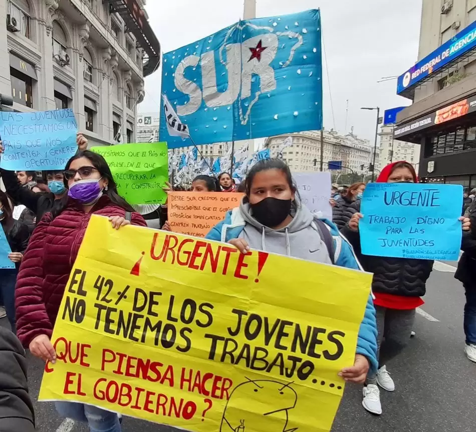 Trabajo digno para las juventudes, el reclamo del Movimiento Sur 3 Credito Estela Garcia 25