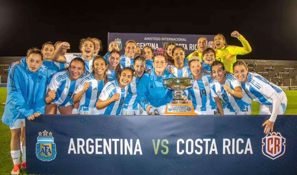 Doble victoria de la Selección Femenina Argentina ante Costa Rica 1 Prensa AFA 2