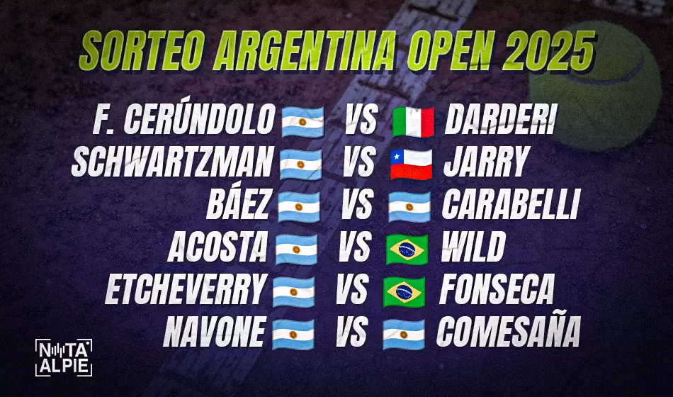 Comienza el Argentina Open de tenis: La palabra de los protagonistas 2 sorteo