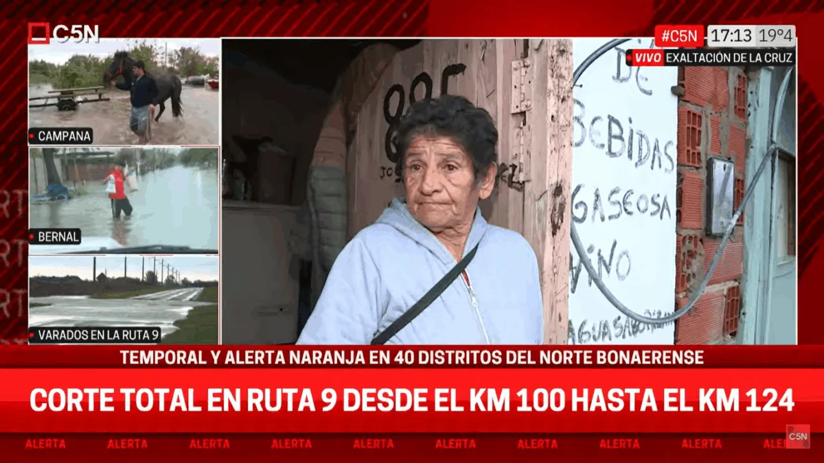Temporal en Buenos Aires: más de 2500 evacuados, rutas colapsadas y localidades bajo el agua