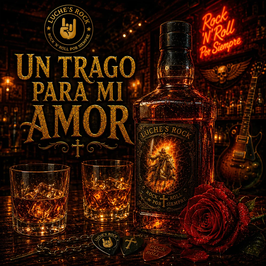 Luche’s Rock anunció 3 nuevos singles que serán parte del disco “Ardiendo en el cielo” 3 Portada Un Trago para mi Amor 1024x1024 1